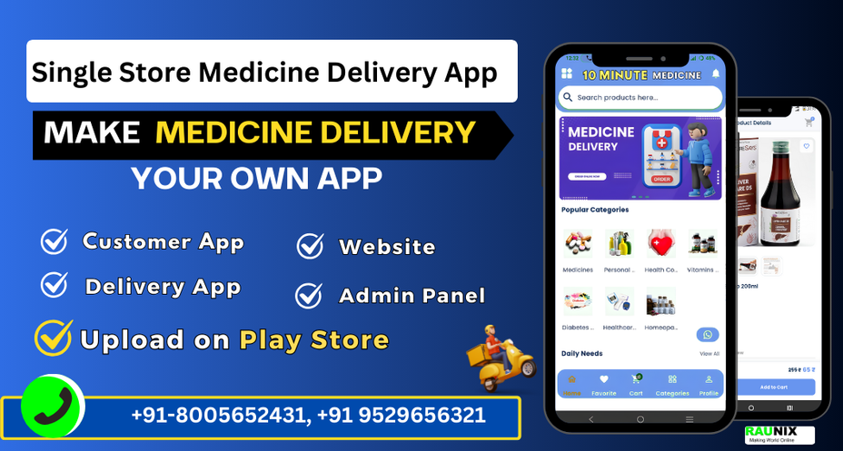 Medicine Home Delivery app User Delivery app